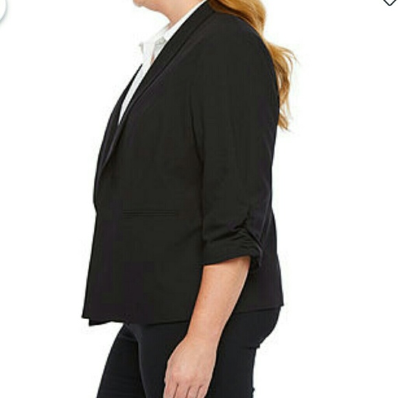 Worthington 3/4 cinch sleeve blazer 1X - Picture 4 of 6